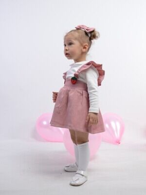 Wholesale Baby Girls 3-Piece Set With Dress 6-18M Serkon Baby&Kids 1084-M0364 - Serkon Baby&Kids (1)