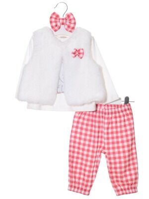 Wholesale Baby Girls 4-Piece Set With Vest 6-18M Serkon Baby&Kids 1084-M0376 - Serkon Baby&Kids (1)