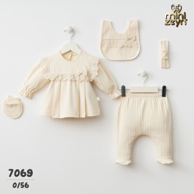 Wholesale Baby Girls 5-Piece Newborn Set 0-3M Minizeyn 2014-7069 - Minizeyn