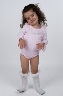Wholesale Baby Girls Body 3-12M Serkon Baby&Kids 1084-M8563 Розовый 