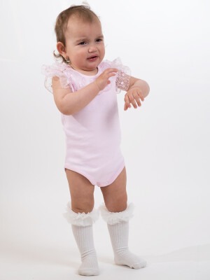 Wholesale Baby Girls Bodysuit 3-18M Serkon Baby&Kids 1084-M8564 - 1