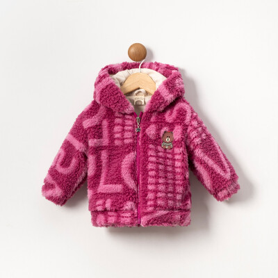 Wholesale Baby Girls Coat 9-24M Cumino 1014-CMN3573 Пурпурный 