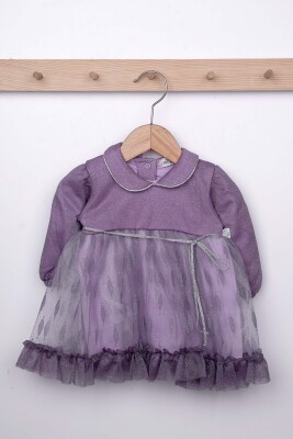 Wholesale Baby Girls Dress 0-12M Miniborn 2019-3146 Лиловый 