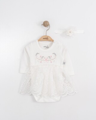 Wholesale Baby Girls Dress 0-12M Miniborn 2019-3280 Экрю