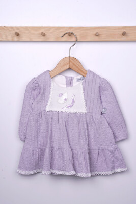 Wholesale Baby Girls Dress 3-18M Miniborn 2019-3145 Лиловый 