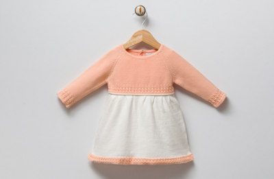 Wholesale Baby Girls Dress 3-9M Gubo 2002-3062 Лососевый цвет