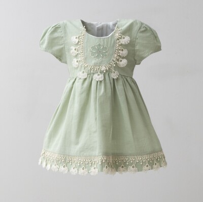 Wholesale Baby Girls Dress 6-24M Miniborn 2019-3236 Зелёный 