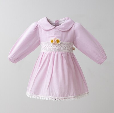 Wholesale Baby Girls Dress 6-24M Miniborn 2019-3237 Розовый 