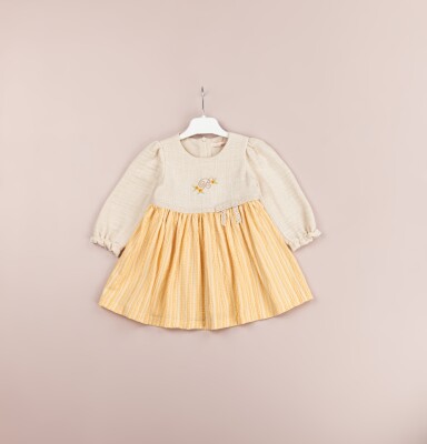 Wholesale Baby Girls Dress 9-24M BabyRose 1002-4473 Горчичный