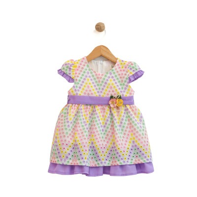 Wholesale Baby Girls Dress 9-24M Lilax 1049-5990 Лиловый 