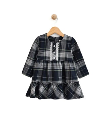 Wholesale Baby Girls Dress 9-24M Lilax 1049-6146 Темно-синий