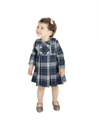 Wholesale Baby Girls Dress 9-24M Lilax 1049-6150 Темно-синий