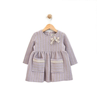 Wholesale Baby Girls Dress 9-24M Lilax 1049-6212 Лиловый 