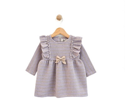 Wholesale Baby Girls Dress 9-24M Lilax 1049-6213 Лиловый 
