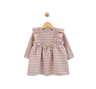 Wholesale Baby Girls Dress 9-24M Lilax 1049-6213 Пудра