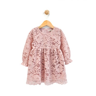 Wholesale Baby Girls Dress 9-24M Lilax 1049-6219 Пудра
