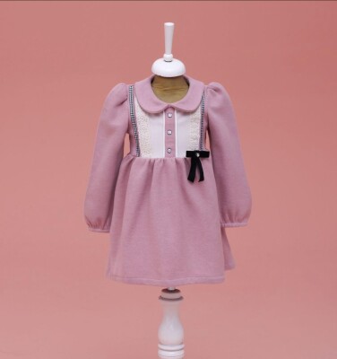 Wholesale Baby Girls Dress 9-24M Lilax 1049-6592 Пудра