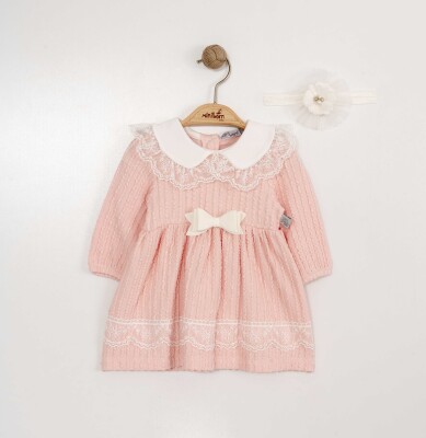 Wholesale Baby Girls Dress with Bandana 0-12M Miniborn 2019-3319 - Miniborn