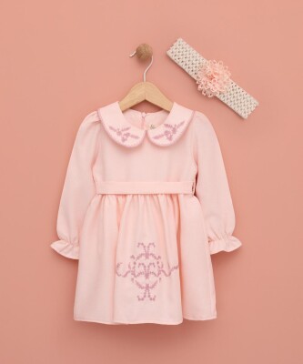 Wholesale Baby Girls Dress with Headband 6-18M Lilax 1049-6531 - Lilax (1)