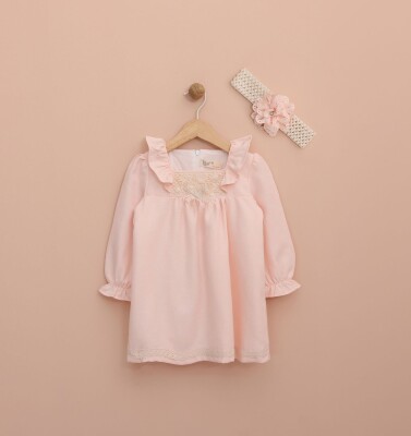 Wholesale Baby Girls Dress with Headband 6-18M Lilax 1049-6533 - Lilax (1)