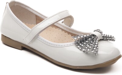 Wholesale Baby Girls Flat Shoes 21-25EU Minican 1060-HY-B-7025 Ярко-белый