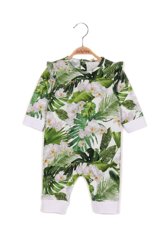 Wholesale Baby Girls Flower Patterned Jumpsuit 3-24M Zeyland 1070-231Z2ZNV48 - 1