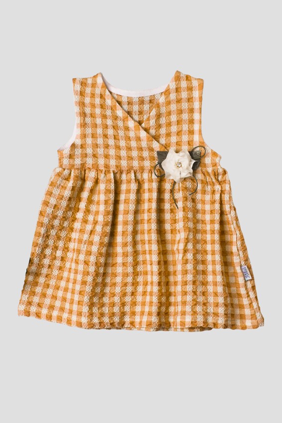 Wholesale Baby Girls Gingham Dress 6-18M Kidexs 1026-60149 - 3