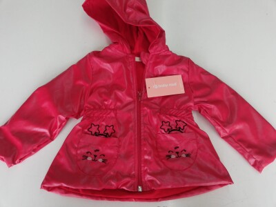 Wholesale Baby Girls Hooded Raincoat 9-24M BabyRose 1002-8425 Красный