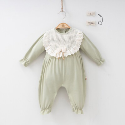 Wholesale Baby Girls Jumpsuit Set 3-9M Minizeyn 2014-3006 Зелёный 