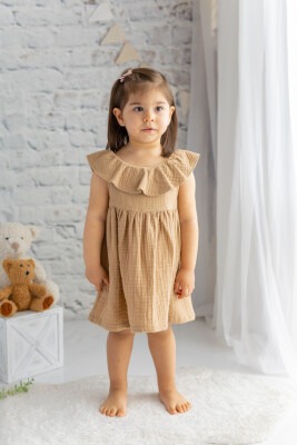 Wholesale Baby Girls Muslin Dress 6-48M Zeyland 1070-232M2BJZ37 Бежевый 