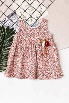 Wholesale Baby Girls Muslin Dress 9-24M Kidexs 1026-60138 - 1