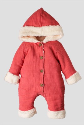 Wholesale Baby Girls Muslin Welsoft Jumpsuit 3-12M Kidexs 1026-40094 - 3