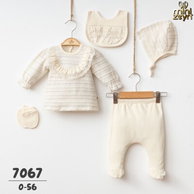 Wholesale Baby Girls Newborn 5-Piece Onesie Set 0-3M Minizeyn 2014-7067 - Minizeyn (1)