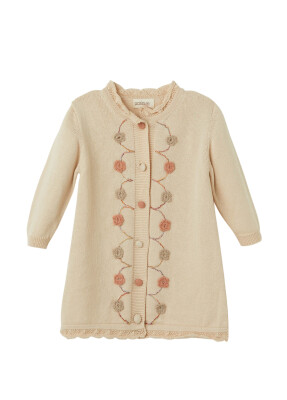 Wholesale Baby Girls Organic Cotton Dress 6-36M Patique 1061-21138 - Uludağ Triko (1)