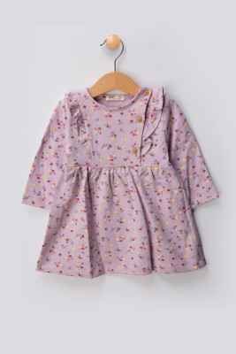 Wholesale Baby Girls Patterned Dress 6-18M Tuffy 1099-01019 - 2