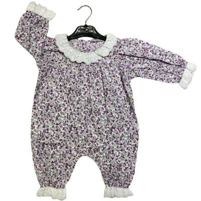 Wholesale Baby Girls Patterned Pajamas 6-18M KidsRoom 1031-5671 Лиловый 
