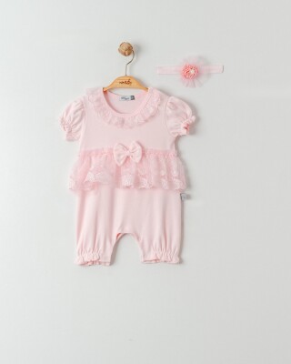 Wholesale Baby Girls Rompers 3-18M Miniborn 2019-6288 Розовый 