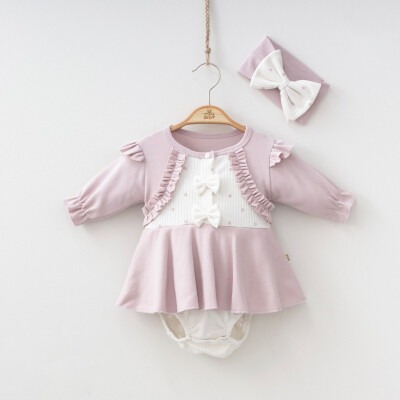 Wholesale Baby Girls Rompers Bolero with Handband 6-12M Minizeyn 2014-9004 - Minizeyn