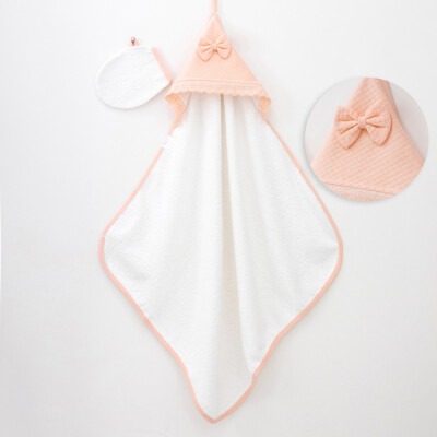 Wholesale Baby Girls Towel 80*90 Minizeyn 2014-1002 Лососевый цвет