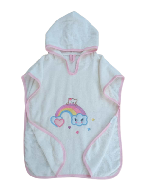 Wholesale Baby Girls Towel Hooded Pareo 0-18M Tomuycuk 1074-55099 - Tomuycuk