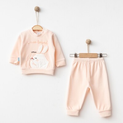 Wholesale Baby Girls Tracksuir Set 3-9M Hoppidik 2017-2383 - 3