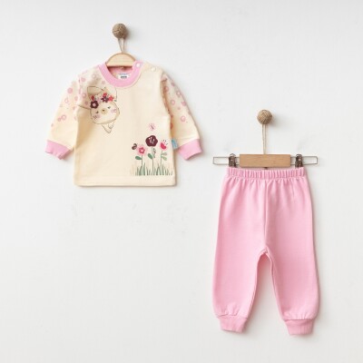 Wholesale Baby Girls Tracksuit Set 3-9M Hoppidik 2017-2365 - 1