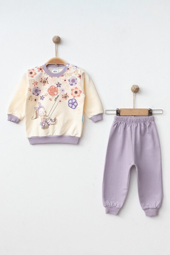 Wholesale Baby Girls Tracksuit Set 9-18M Hoppidik 2017-2363 - 2