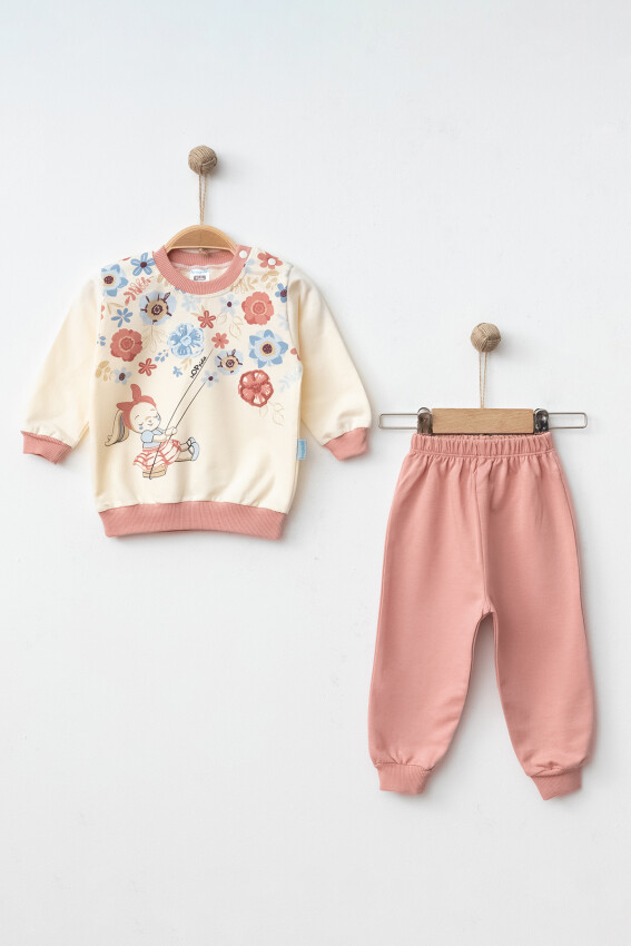 Wholesale Baby Girls Tracksuit Set 9-18M Hoppidik 2017-2363 - 3