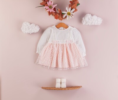 Wholesale Baby Girls Tulle Dress 6-18M BabyRose 1002-4322 Лососевый цвет