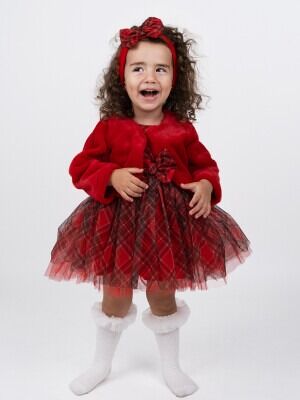 Wholesale Baby Girls Tulle Dress 6-18M Serkon Baby&Kids 1084-M0607 - Serkon Baby&Kids