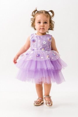 Wholesale Baby Girls Tulle Dress 6-18M Wecan 1022-23318 - 1