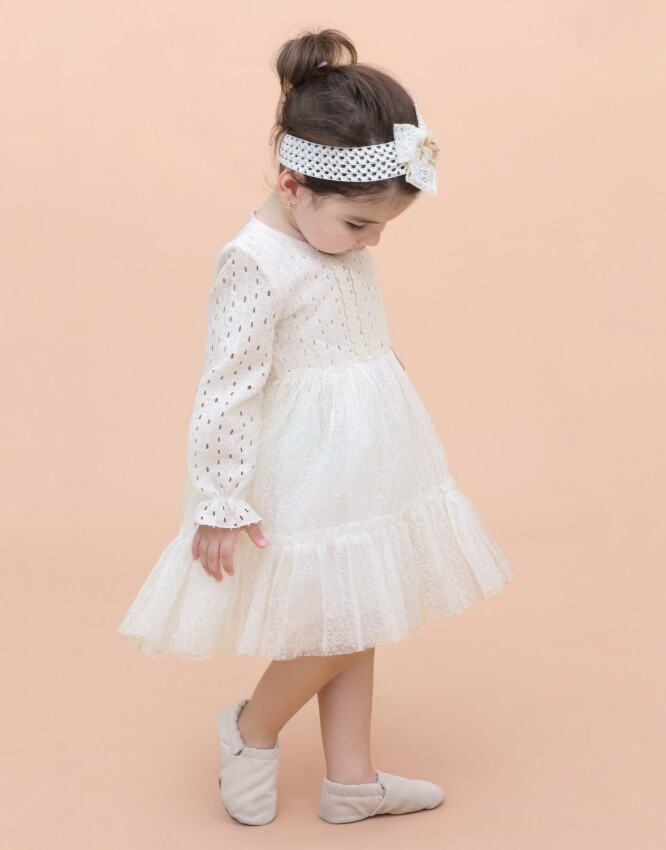 Wholesale Baby Girls Tulle Dress 9-24M Lilax 1049-6447 - 1