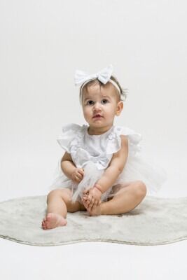 Wholesale Baby Girls Tulle Rompers 3-12M Wecan 1022-23138 - Wecan