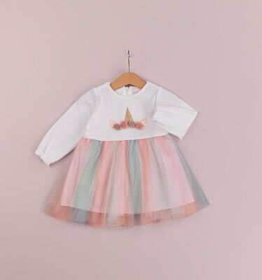 Wholesale Baby Girls Tulle Unicorn Dress 9-24M BabyRose 1002-4325 - Babyrose (1)